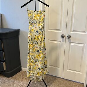 NWT Floral Yellow Maxi Dress